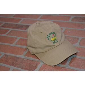 Augusta Nationals Masters Hat Golf 2015 One Size Fits All Tan Men Women Teen